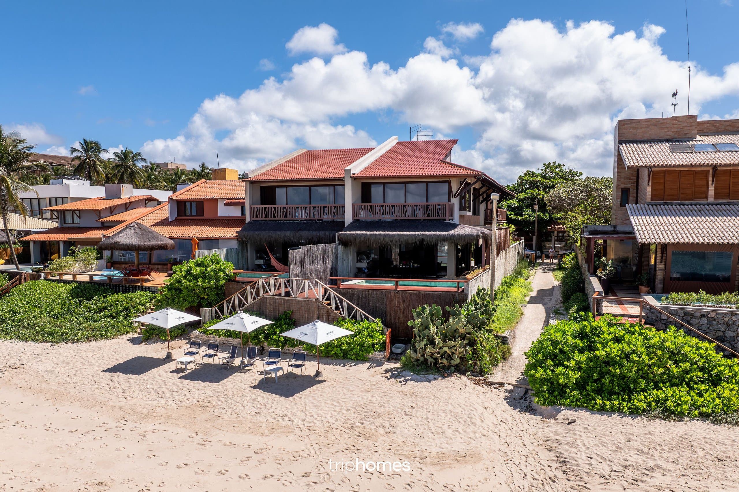 Villas Amelie, Pé na Areia em Barra de São Miguel
